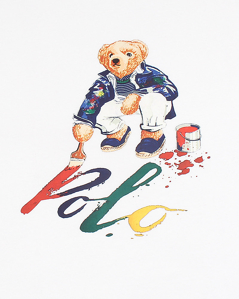 Exclusive Bear Polo Kids Tee - White