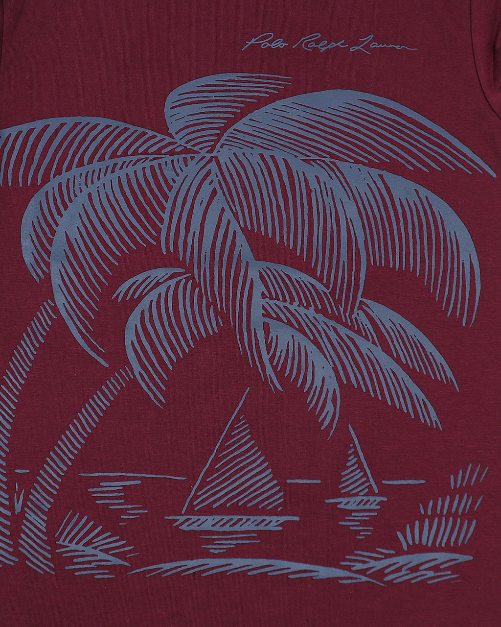 Exclusive R/L Palm Tee - Maroon