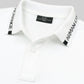 A-X Collar Design Polo - White