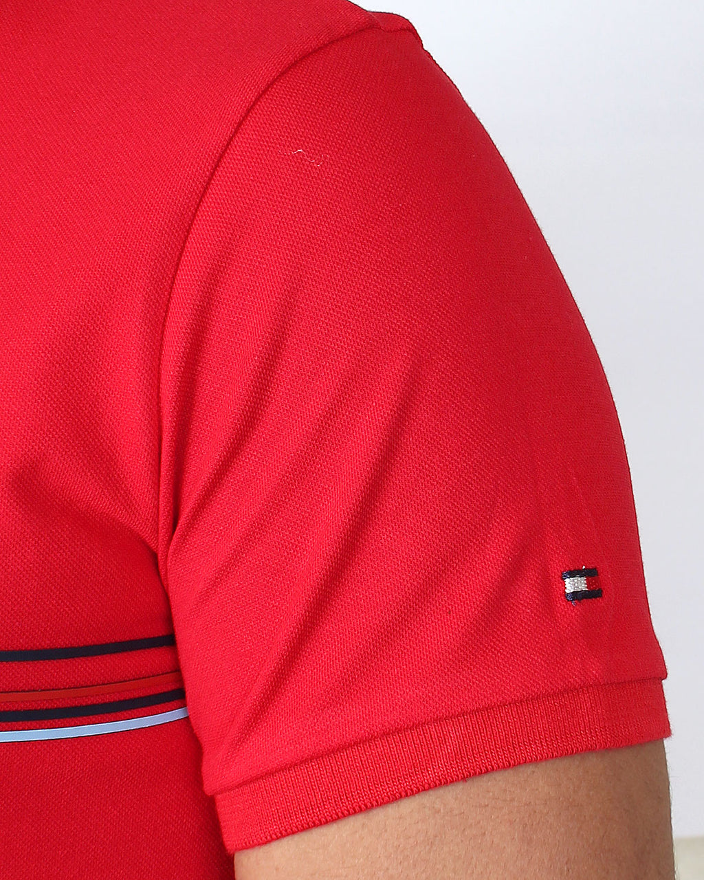 Exclusive Hilfiger Stripe Polo - Red