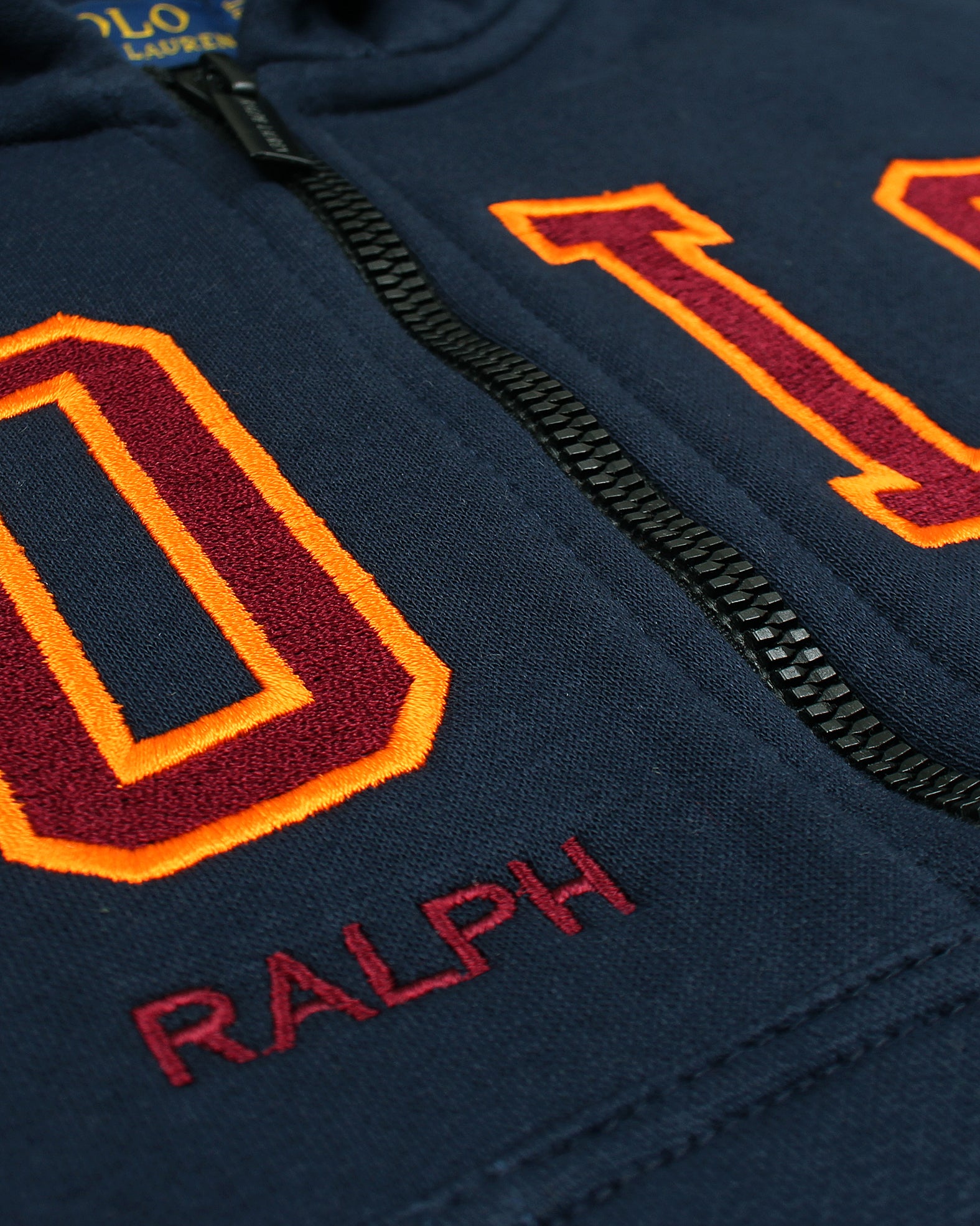 Premium Kids Polo Zipper Hoddie - Navy Blue