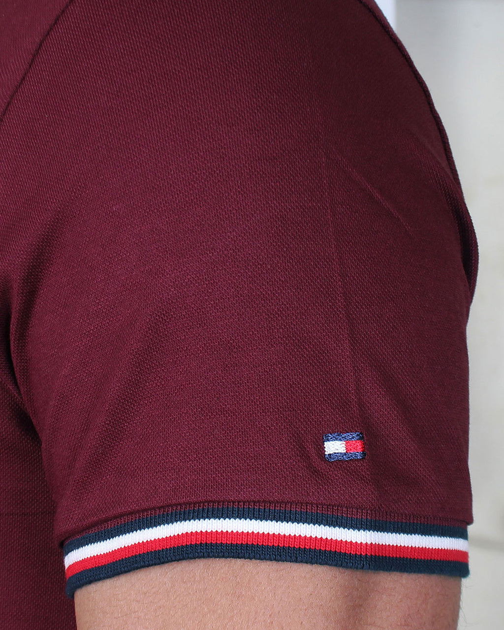 Premium Tommy Motive Polo - Maroon
