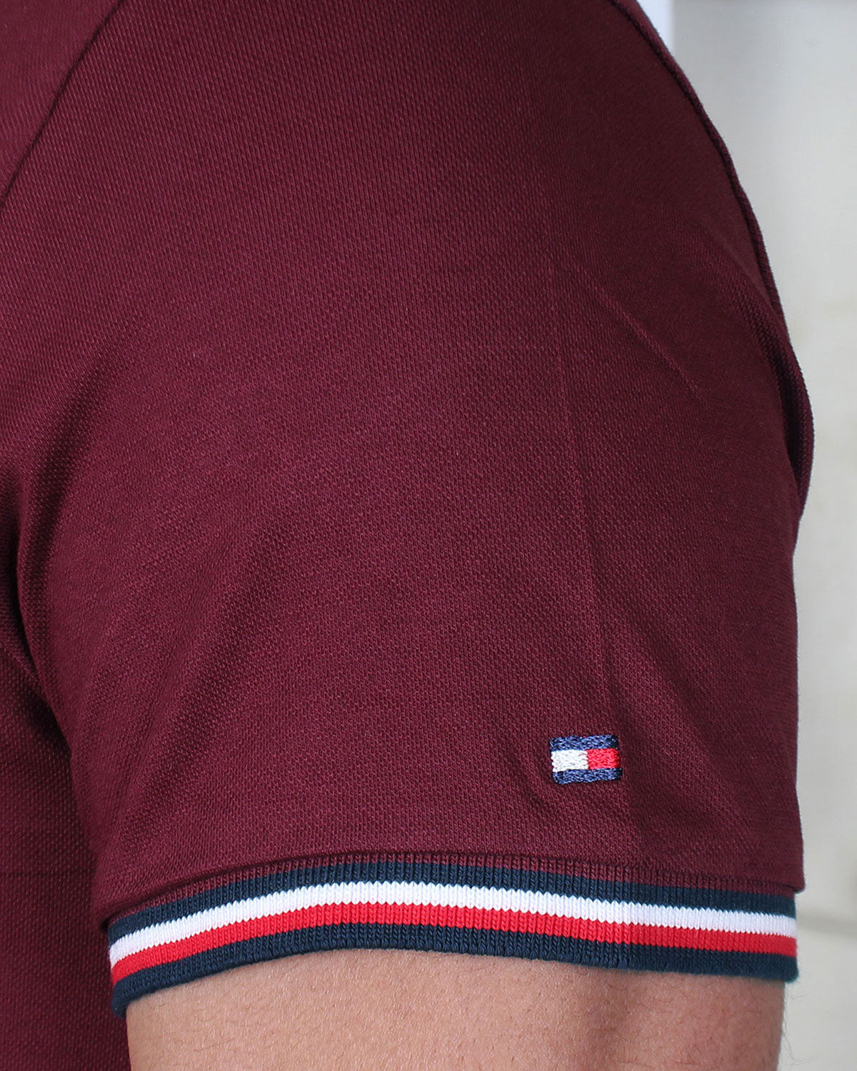 Premium Tommy Motive Polo - Maroon