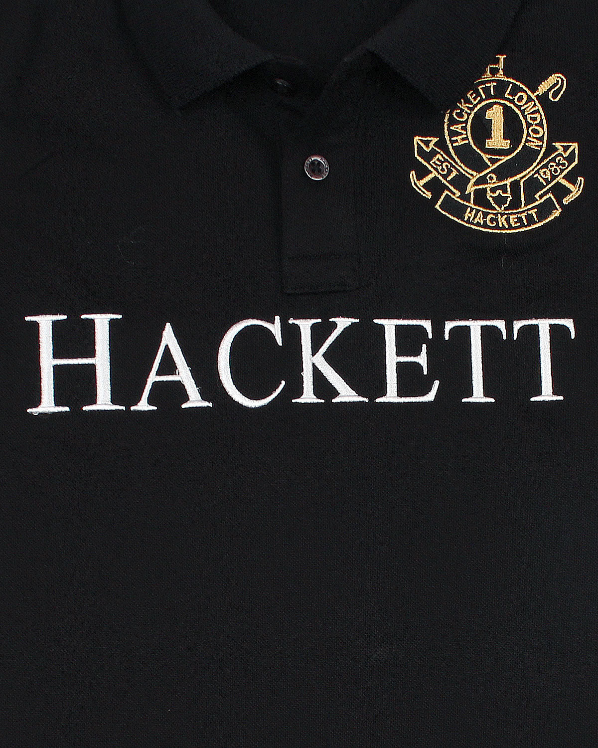 Premium HKT Kids Motive Polo - Black