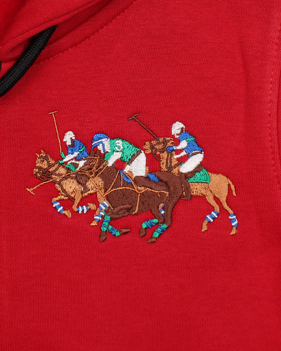 Exclusive Kids Pony Hood - Red