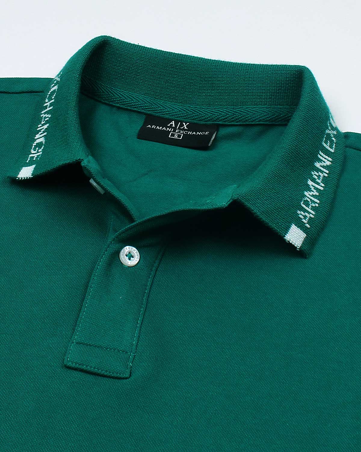 A-X Collar Design Polo - Green