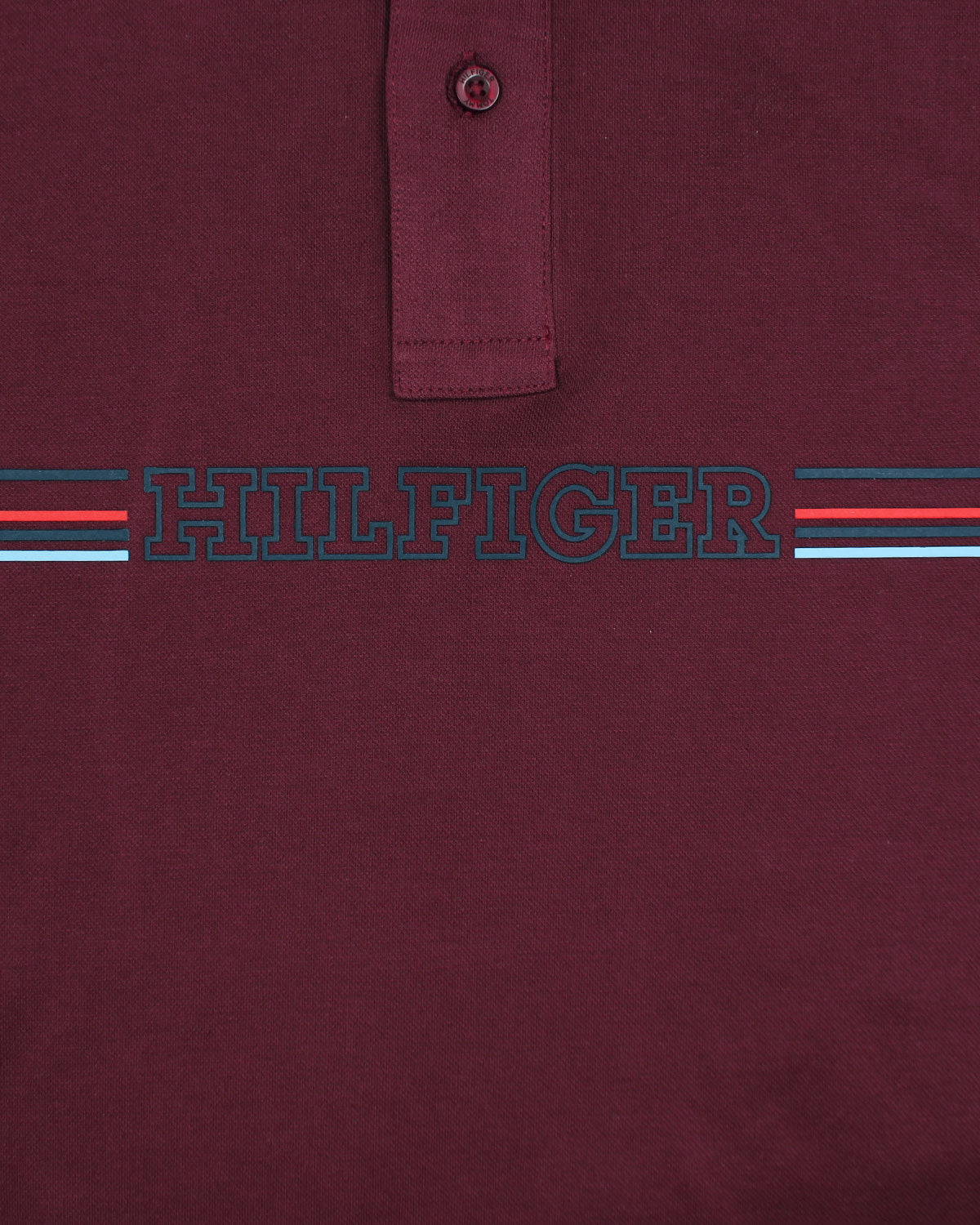 Premium Hilfiger Mens Polo - Maroon