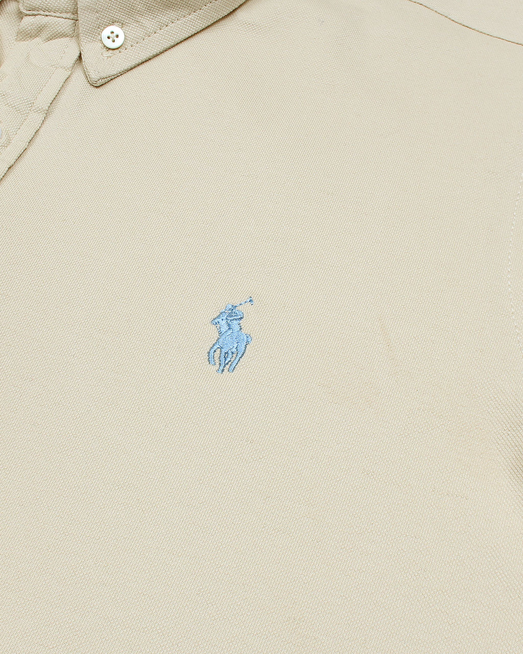 Premium Mesh Pique R/L Men Oxford Shirt - Off White