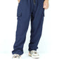 Premium Relaxed Fit Micro Trouser - Navy Blue