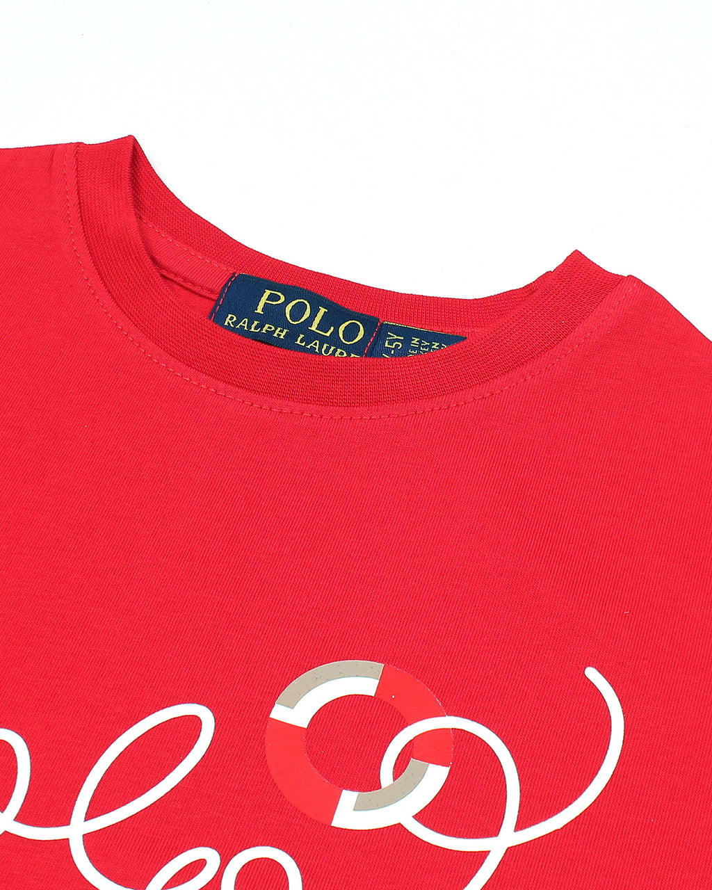 Exclusive Baby Girl R/L Polo Tee - Red