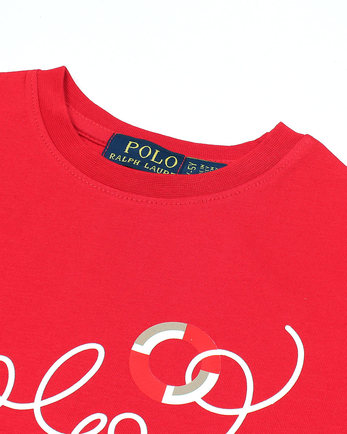 Exclusive Baby Girl R/L Polo Tee - Red