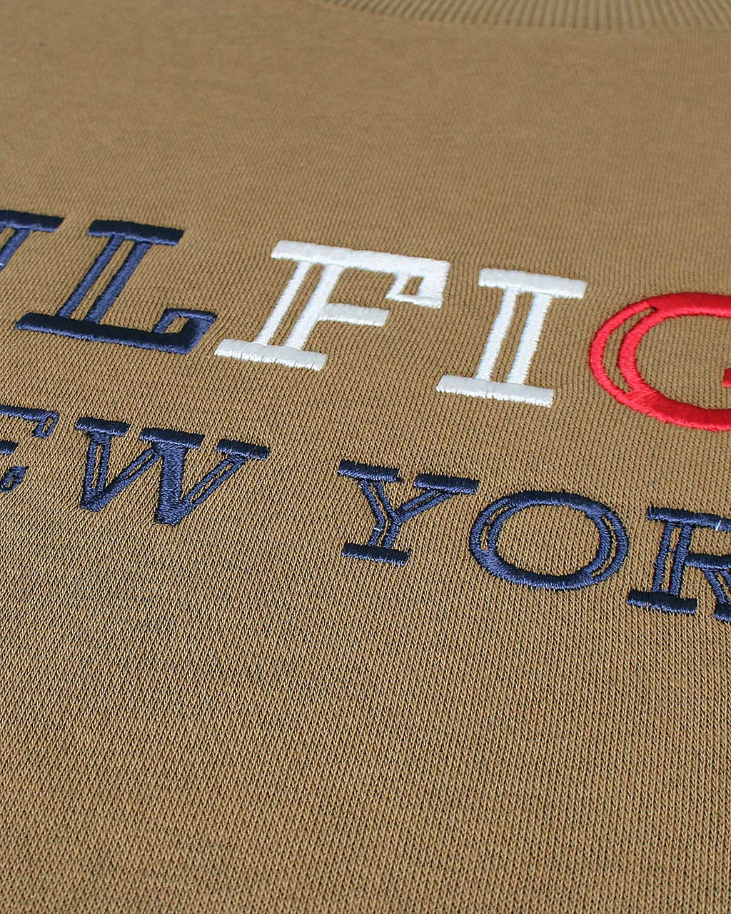 Premium Mens Flag Tommy Sweat - Brown