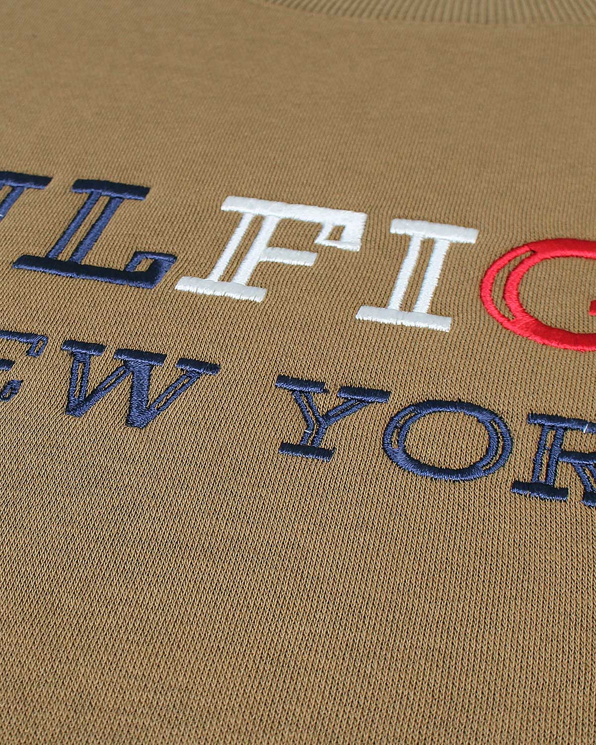 Premium Mens Flag Tommy Sweat - Brown