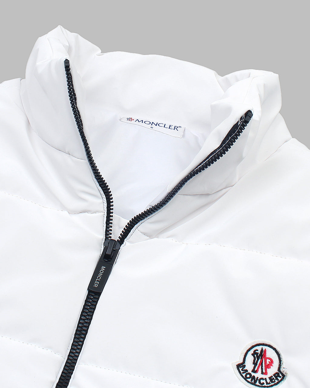 Premium Quilted Mens M-C-O-N-L-R - White