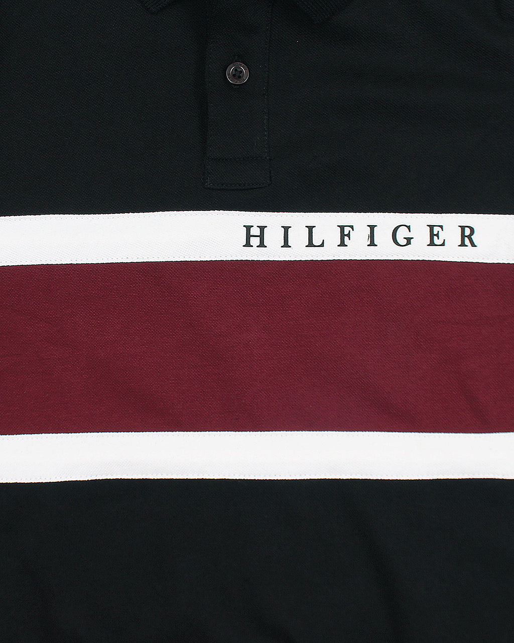 Premium Hilfiger Panel Kids Polo - Black