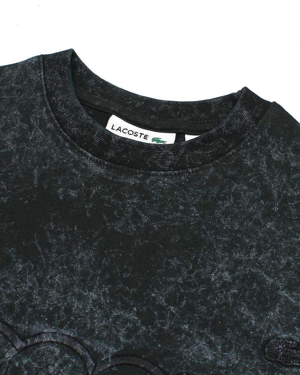 Lac. Oversized Acid Wash Men Tee - Black