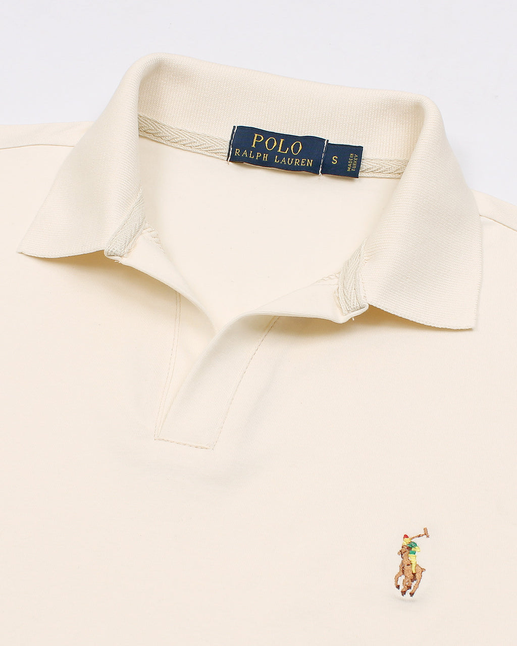 Iconic R-L Johnny Collar Polo - Off White