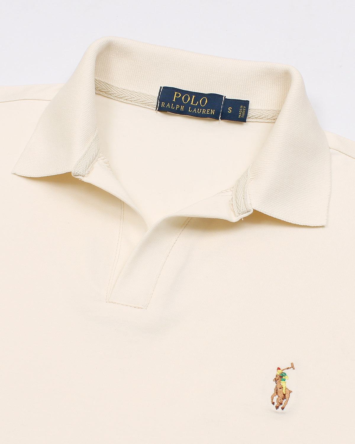 Iconic R-L Johnny Collar Polo - Off White