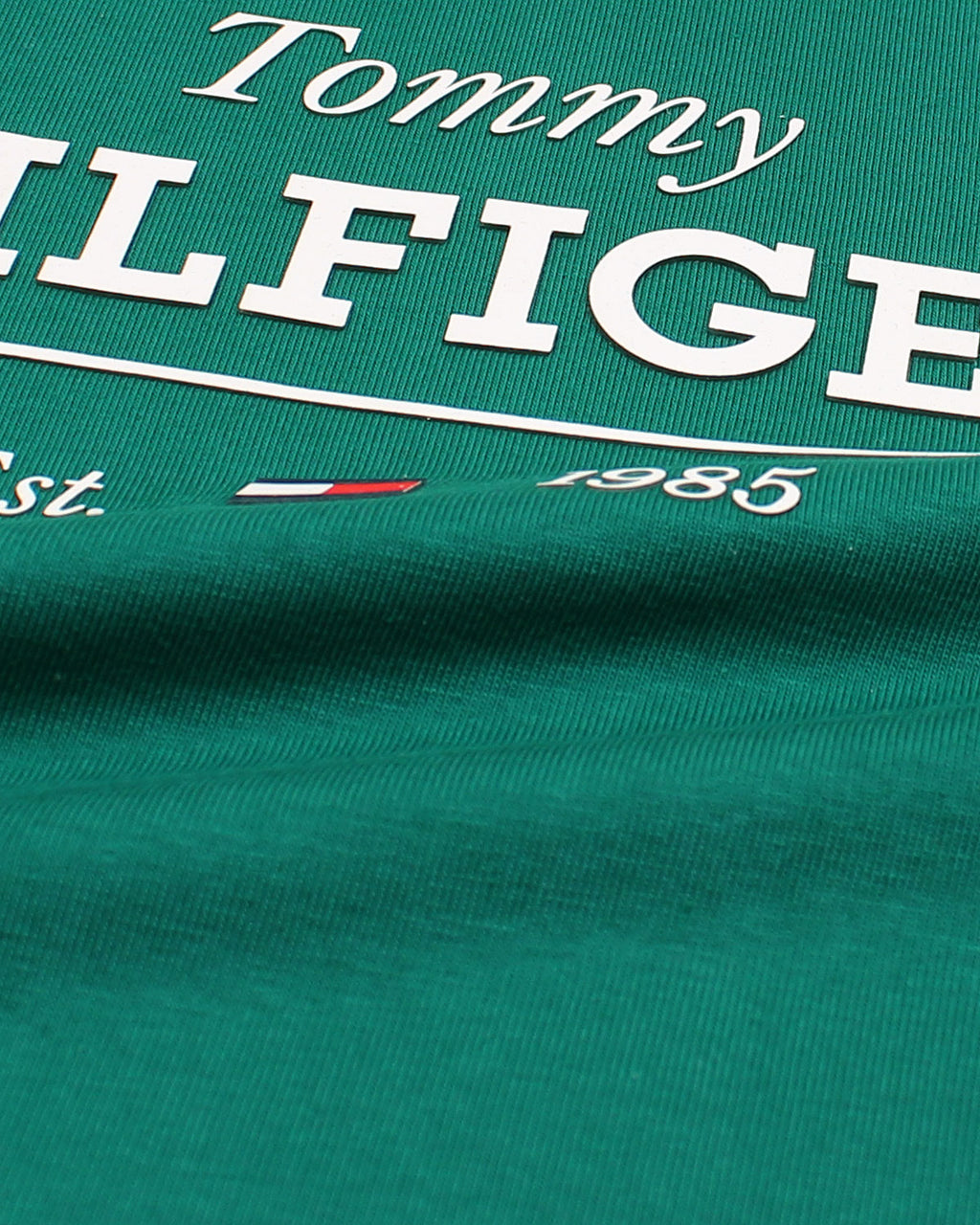 Exclusive Hilfiger Girls Crop Top Tee - Premium Green
