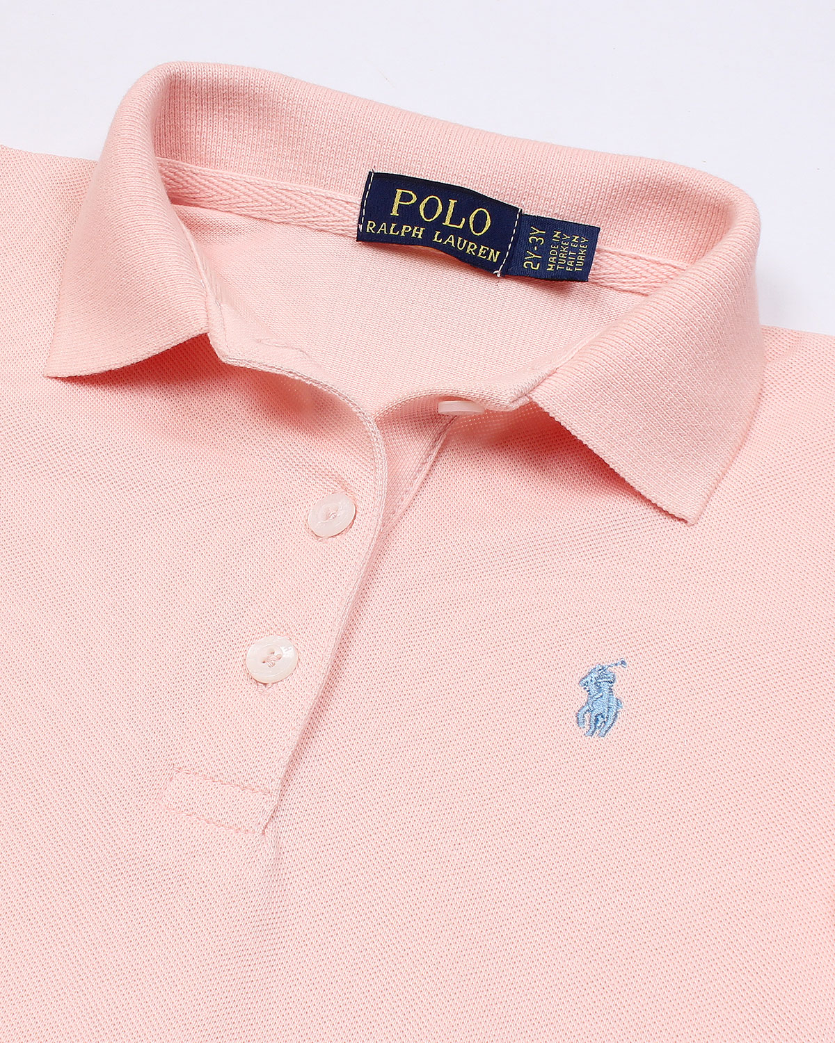 Premium Baby Girl R-L Polo Dress - Pink