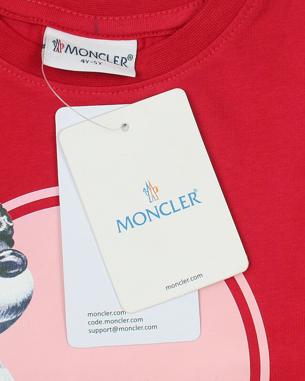 Premium Mon. Bear Girls Tee - Red