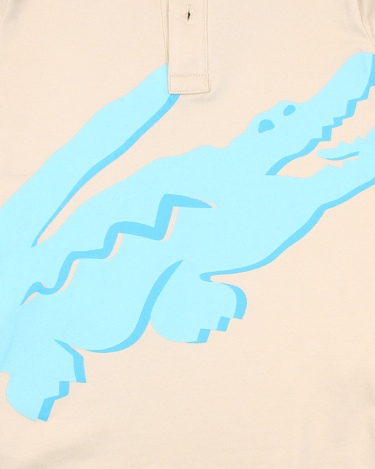 Exclusive Kids L-C-S-T Croc Polo - Off White