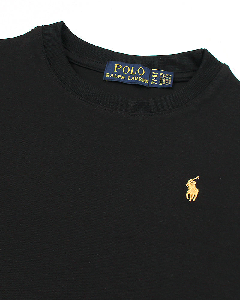 Iconic Polo Kids Tee - Black