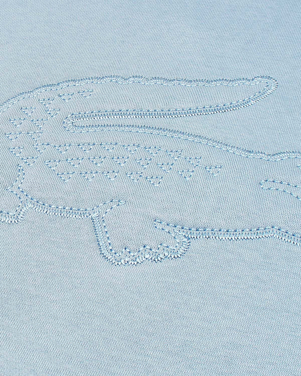 Exclusive L-S-C-T Embossed Mens Hoddie - Sky Blue