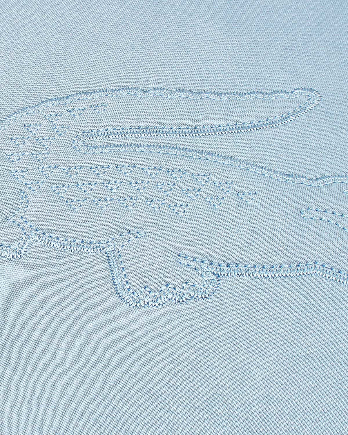 Exclusive L-S-C-T Embossed Mens Hoddie - Sky Blue