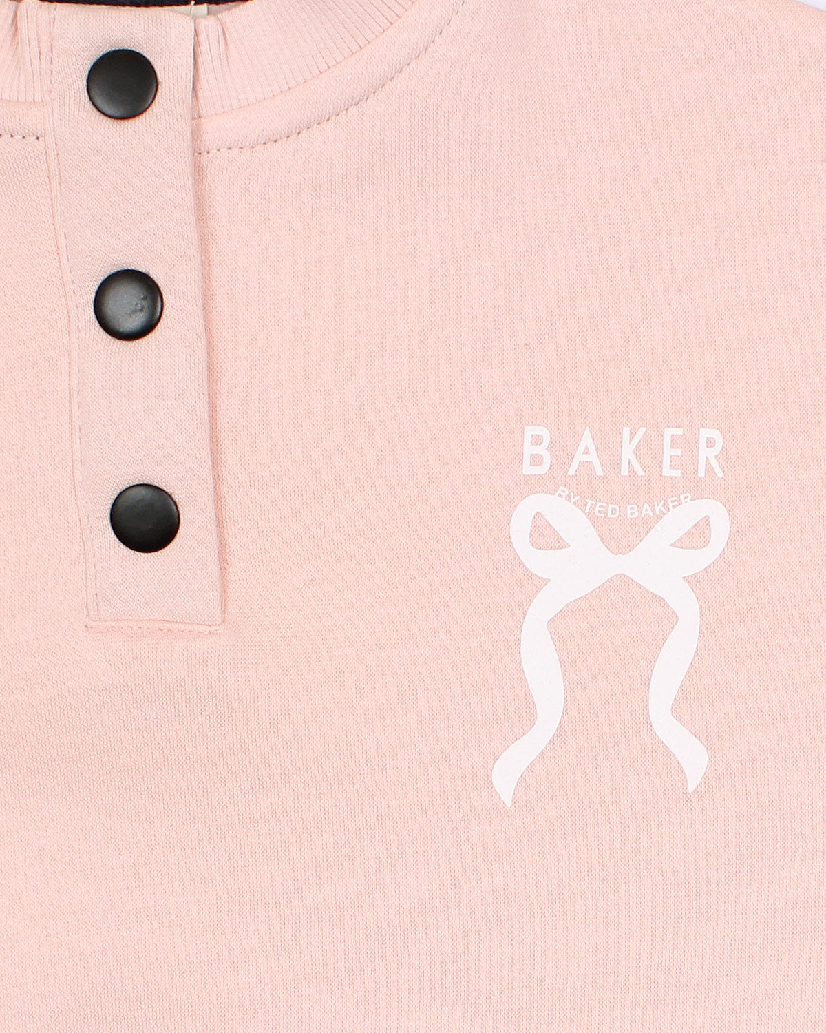 T-Baker Baby Girls Track Set - Baby Pink