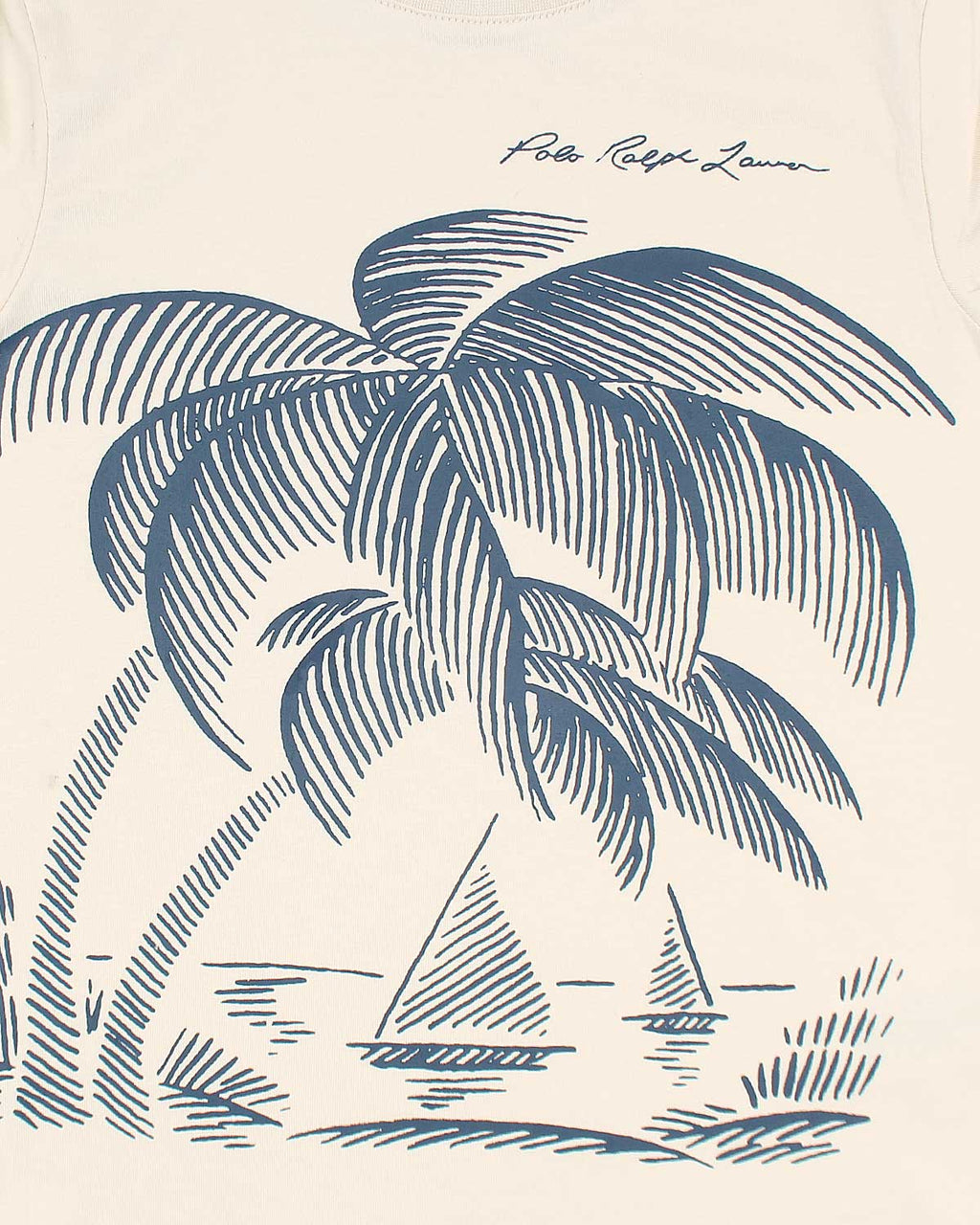 Exclusive R/L Palm Tee - Off White