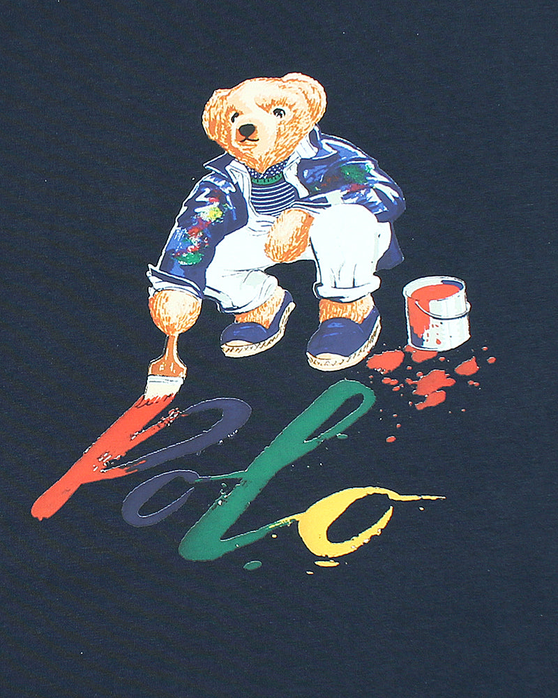 Exclusive Bear Polo Kids Tee - Navy Blue