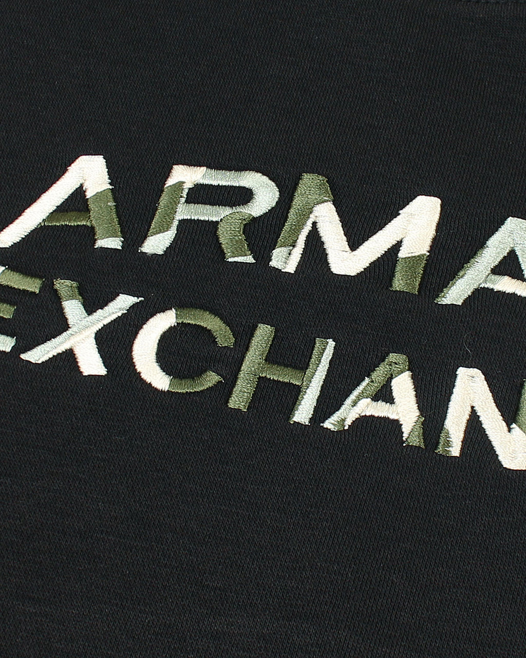 Exclusive A-X Camo Mens Sweat - Black