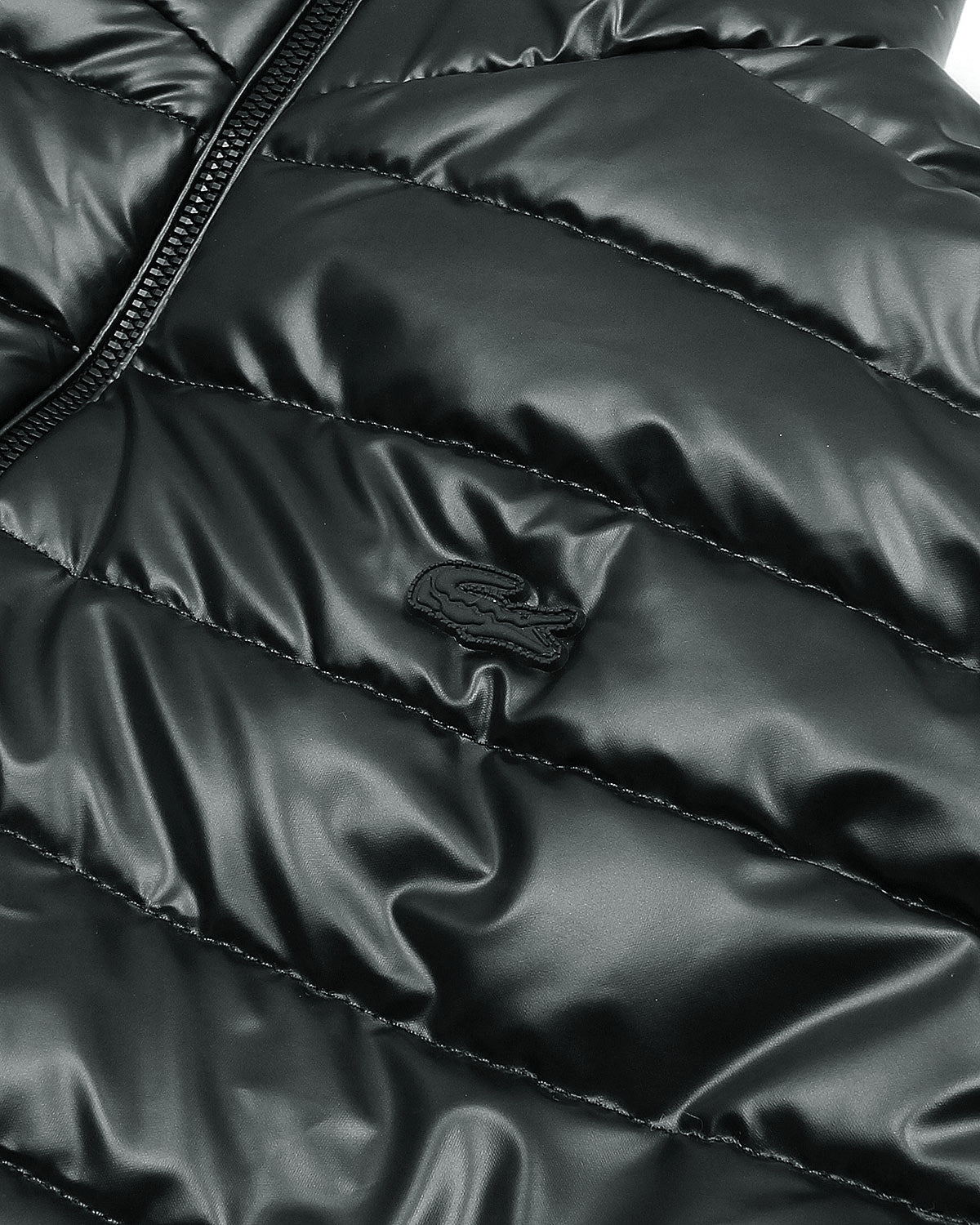 Premium Mens Quilted Nylon L-C-O-S-T Gillet - Black