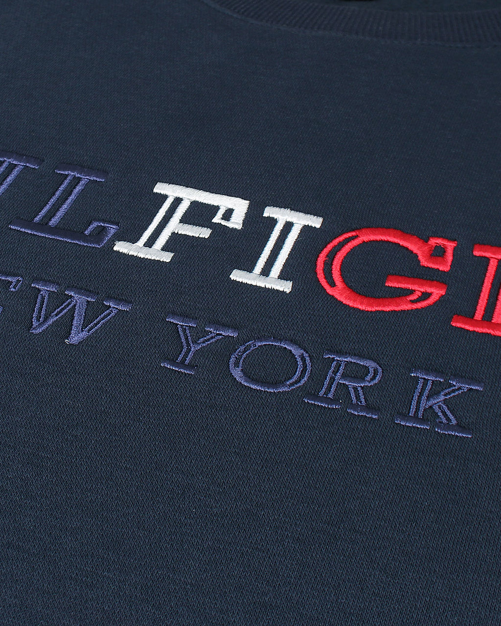 Premium Mens Flag Tommy Sweat - Navy Blue