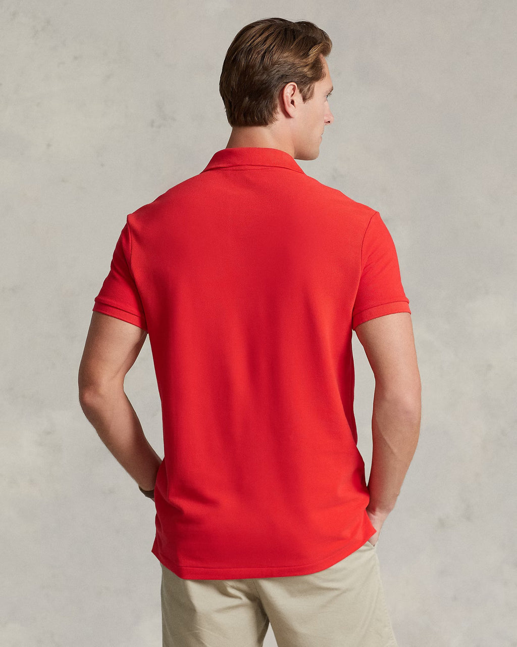Iconic Mesh Men Polo Shirt - Red