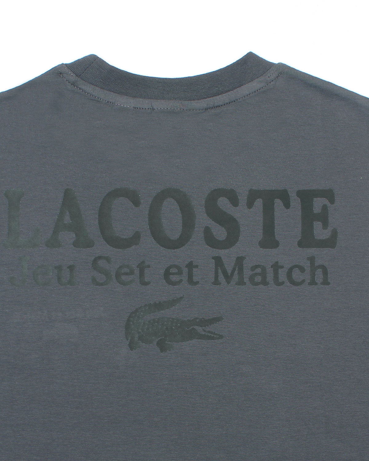 Men's Lac. Jeu Set Oversze T Shirt - Grey