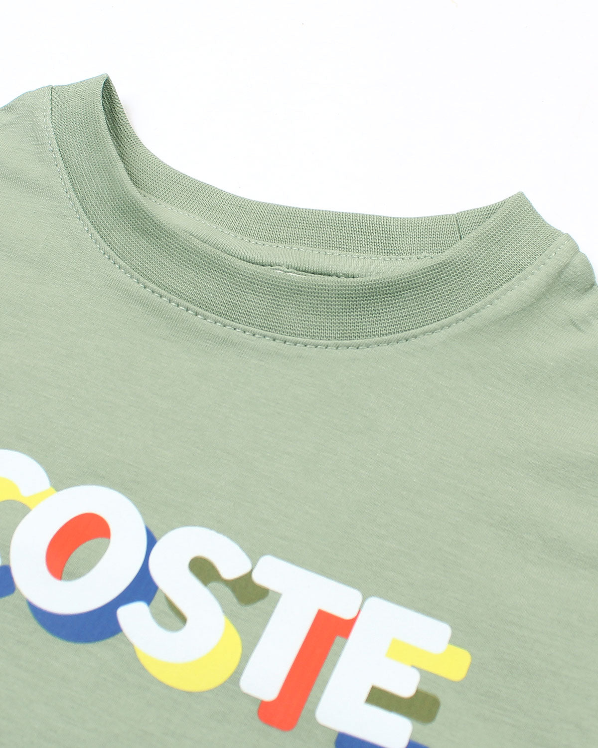 Kids Lac. Multi Logo T Shirt - C Green