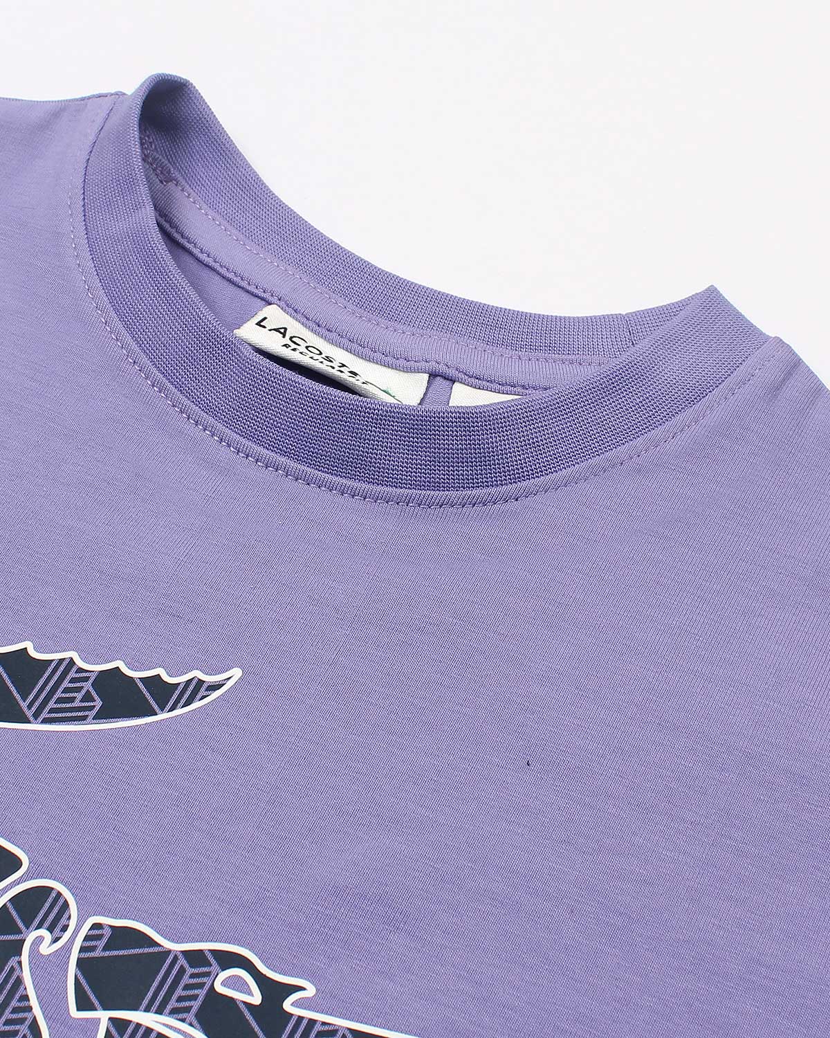 Baby Girls Croc. Oversized T Shirt - Lilac