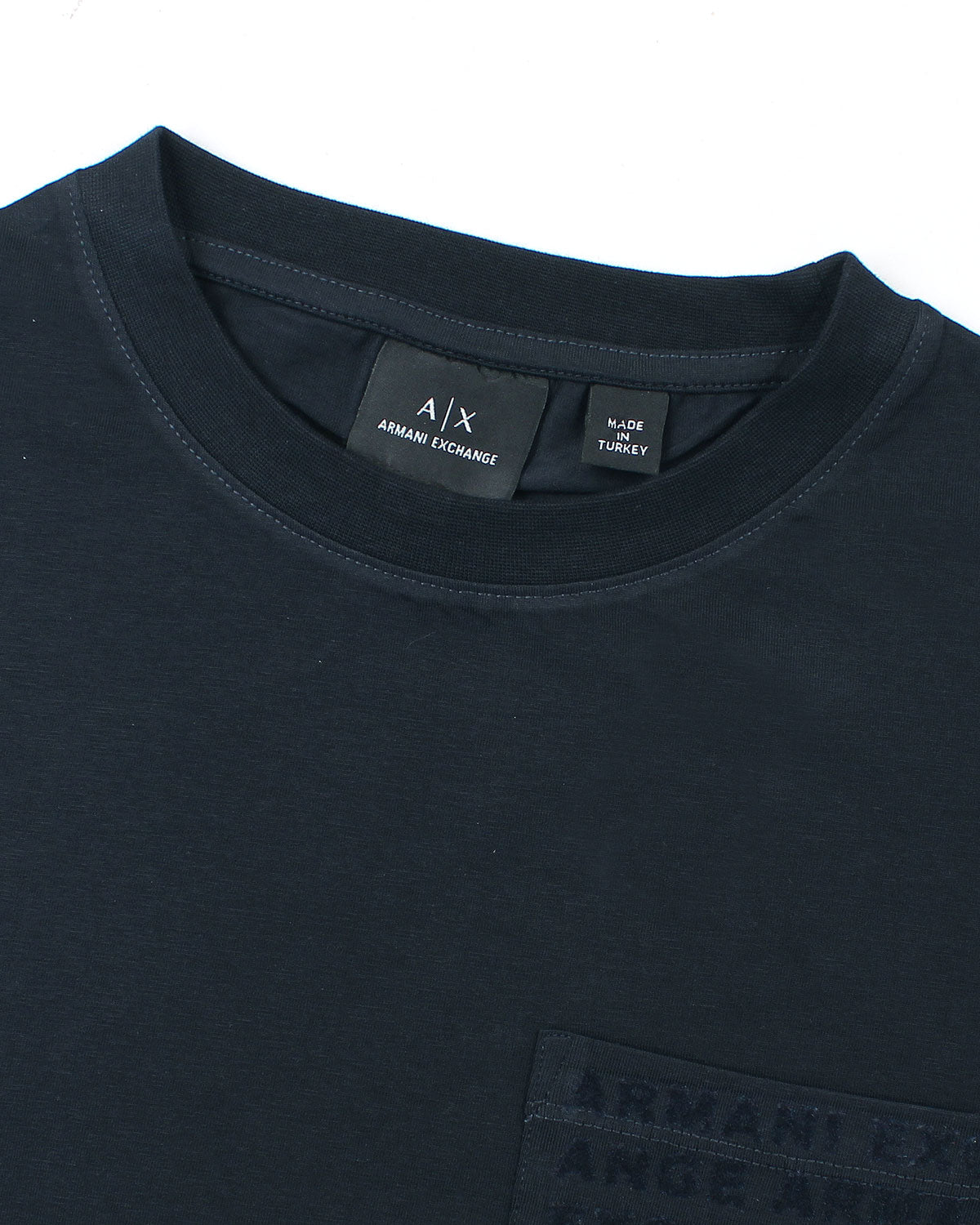 Men's Pocket A-X T Shirt - Navy Blue