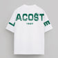 Lac. Men's Oversized Graphic Logo T-Shirt – White
