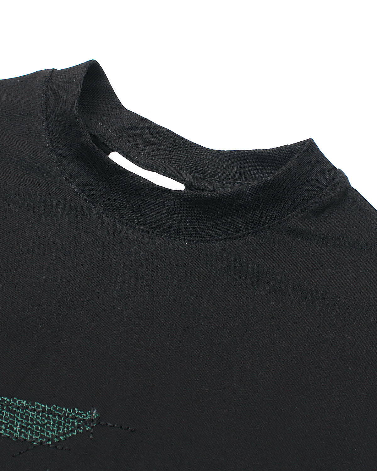 Men's Oversize Croc Lac. T Shirt - Black