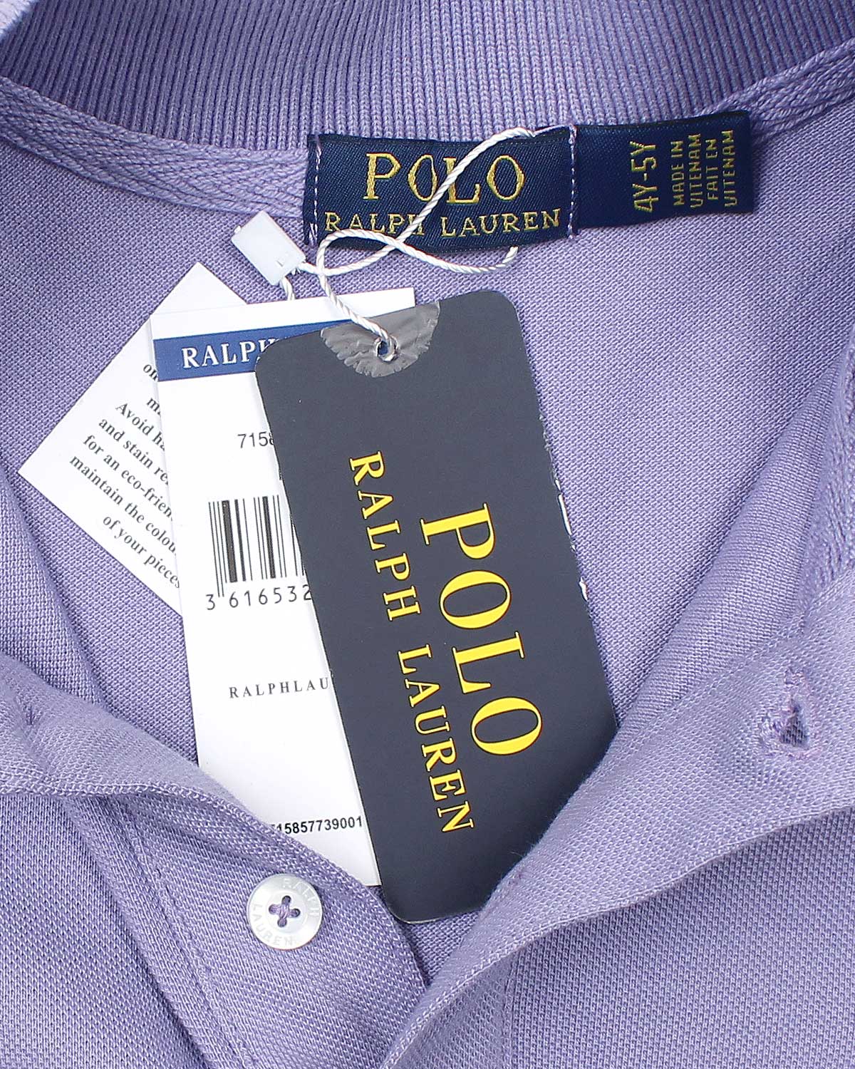 Kids Iconic Classic Polo Shirt - Lilac