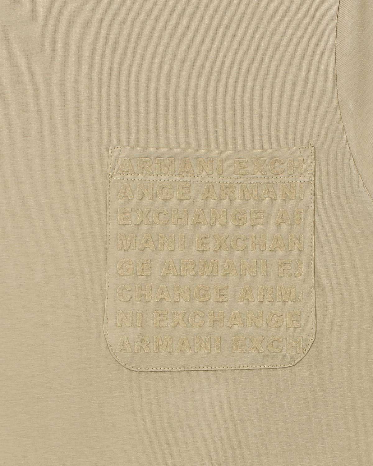 Men's Pocket A-X T Shirt - Beige