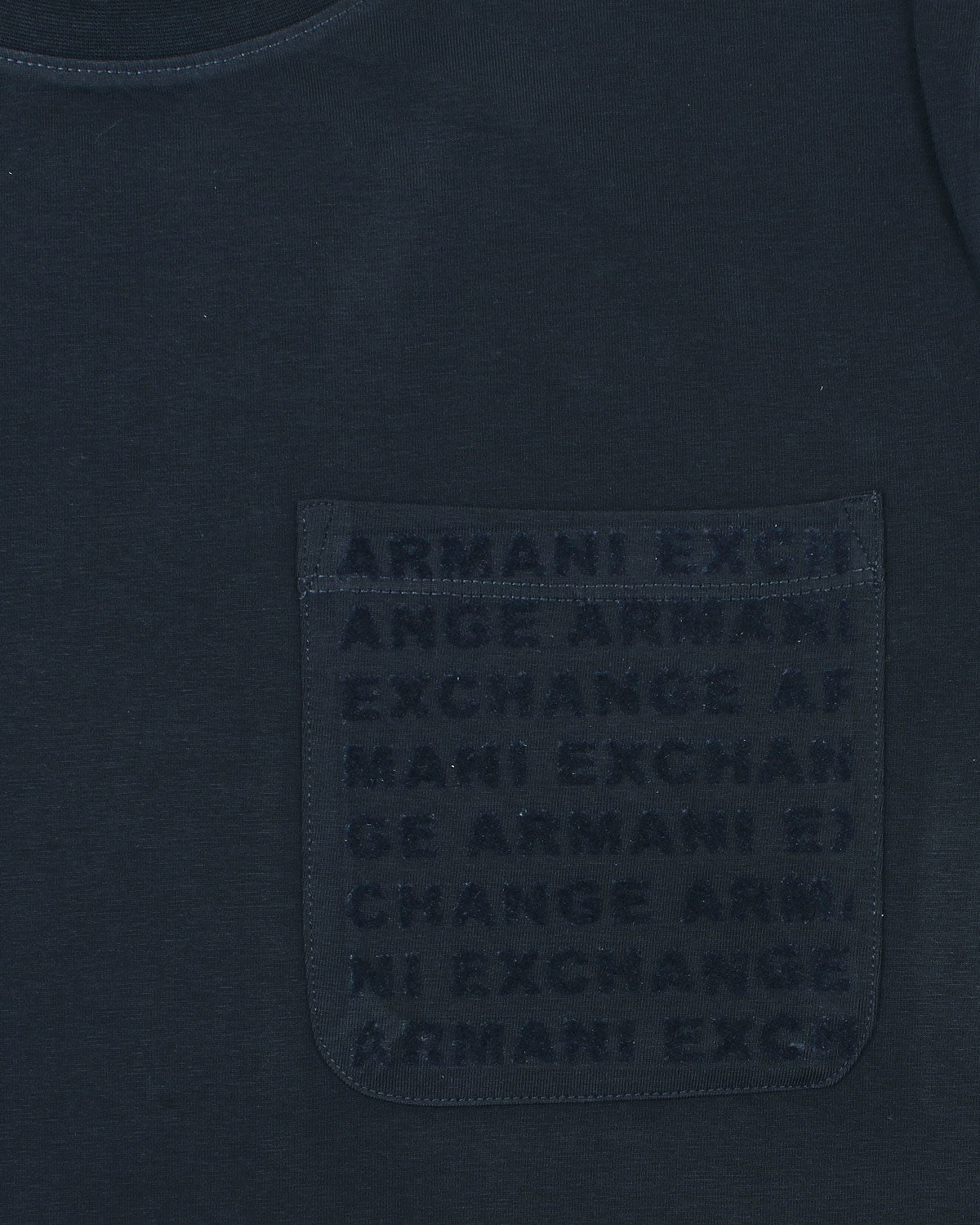 Men's Pocket A-X T Shirt - Navy Blue