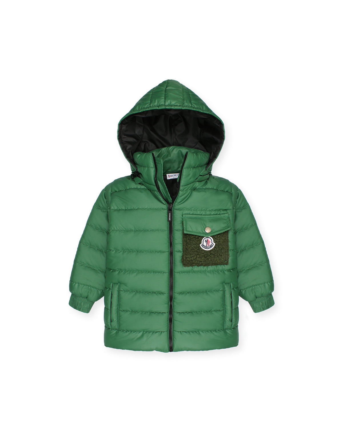 Kids Mon. Puffer Hooded Jacket - Green