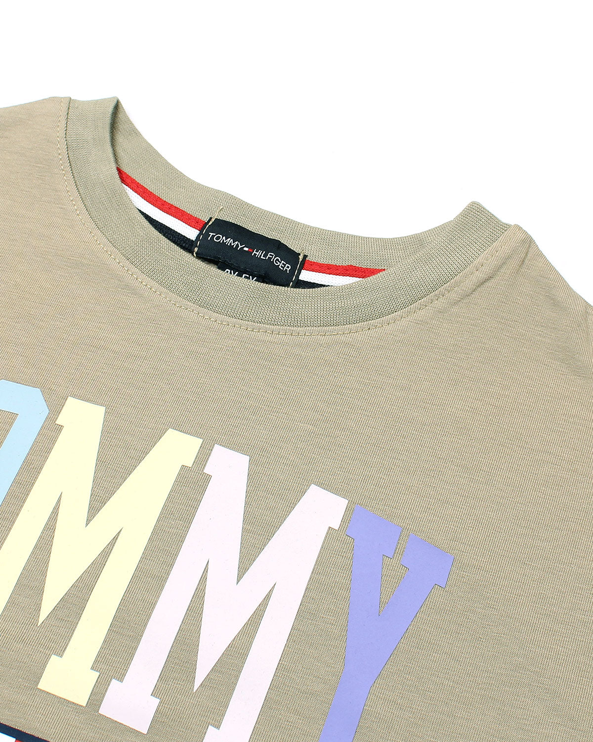 Baby Girls Cropped Tom. T Shirt - Beige