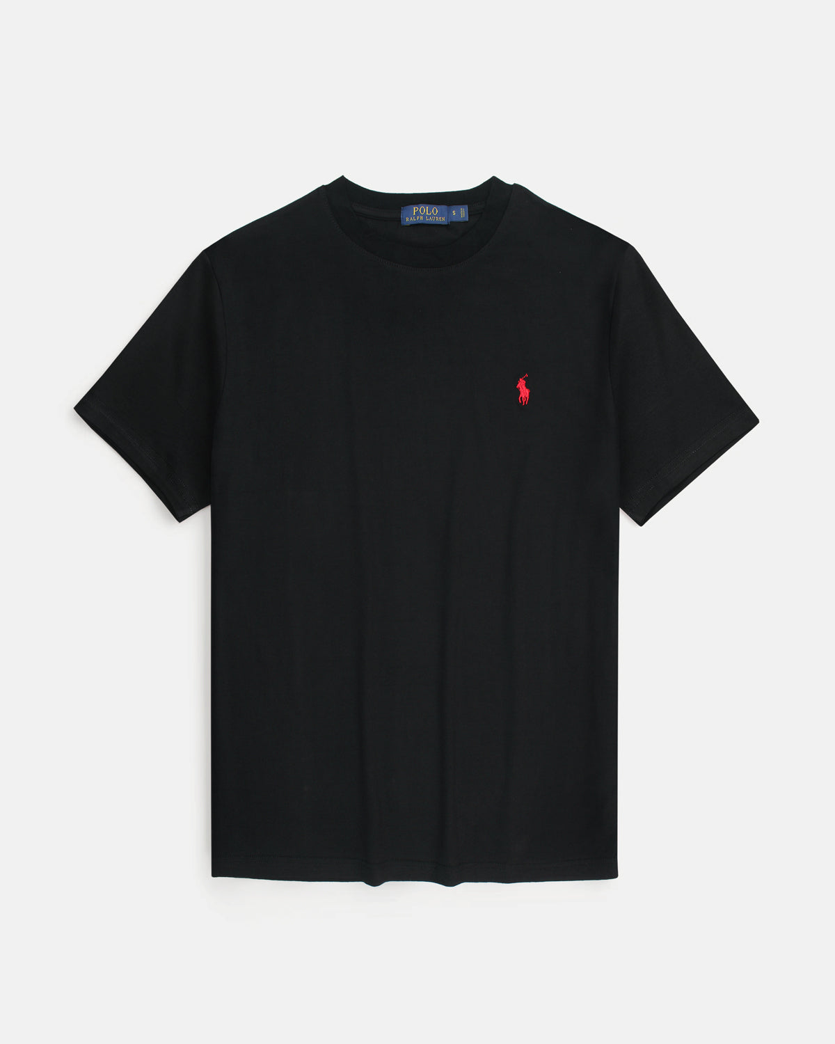 Iconic Basic Red Pony Modal T Shirt - Black