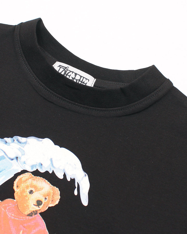 Kids Water Bear Tracksuit Set - Black