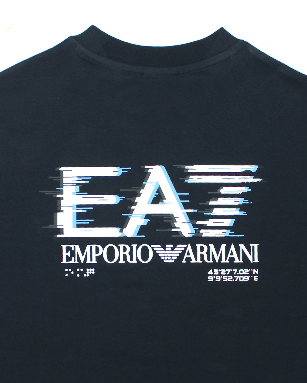 Premium Men's EA7 Oversized T Shirt - Navy Blue